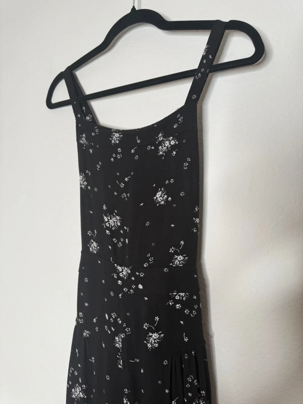Free People Sweet in the Streets Floral Overalls Rayon Wide Leg Pockets Size M - Picture 3 of 11